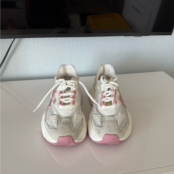 Dolce & Gabbana White and Pink Women's Sneakers - Picture 2 of 3